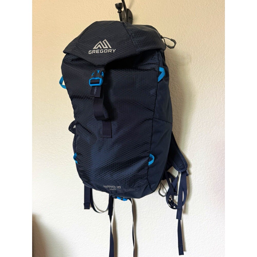 Gregory Nano 18 H2O 18L Hiking Backpack Hydration Compatible Mesh Blue
